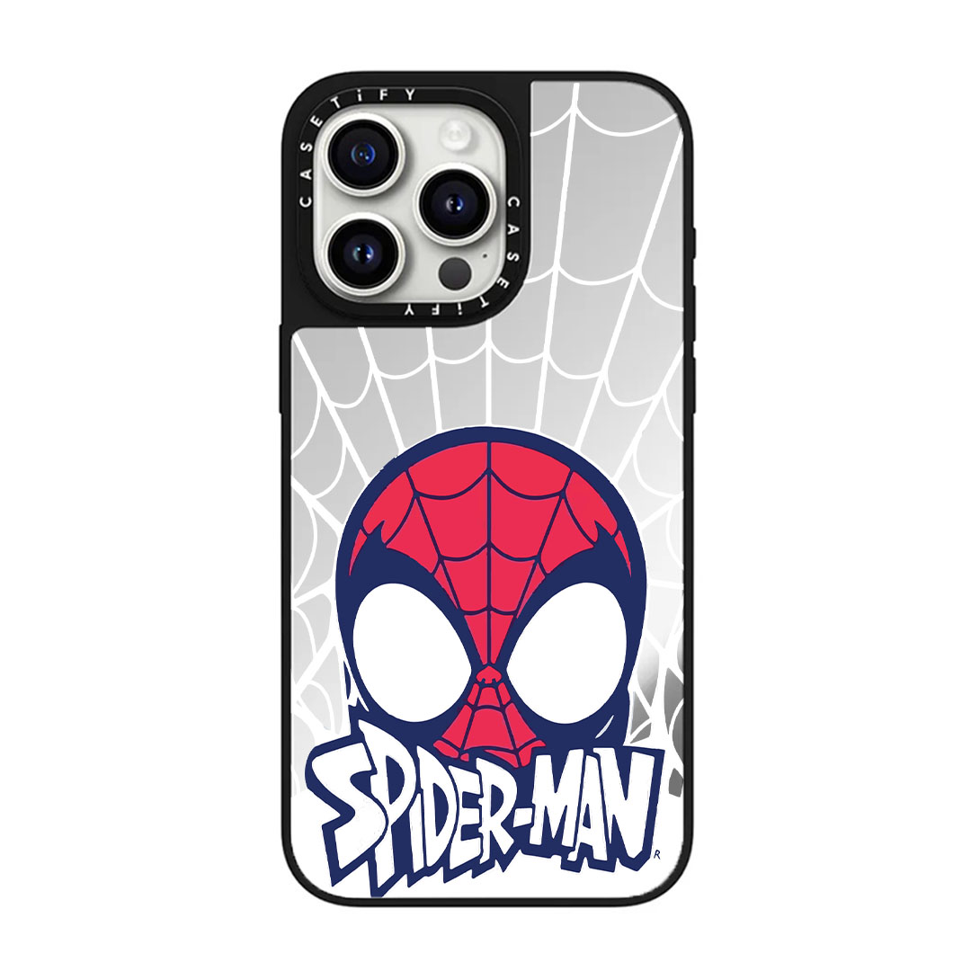 قاب موبایل سفارشی آینه ای | spider_man (کد 0573)
