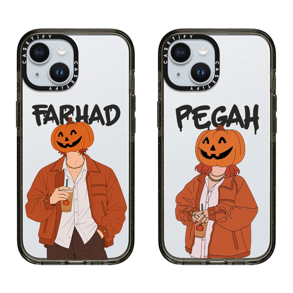 قاب موبایل سفارشی شفاف | halloween date (کد 0653)