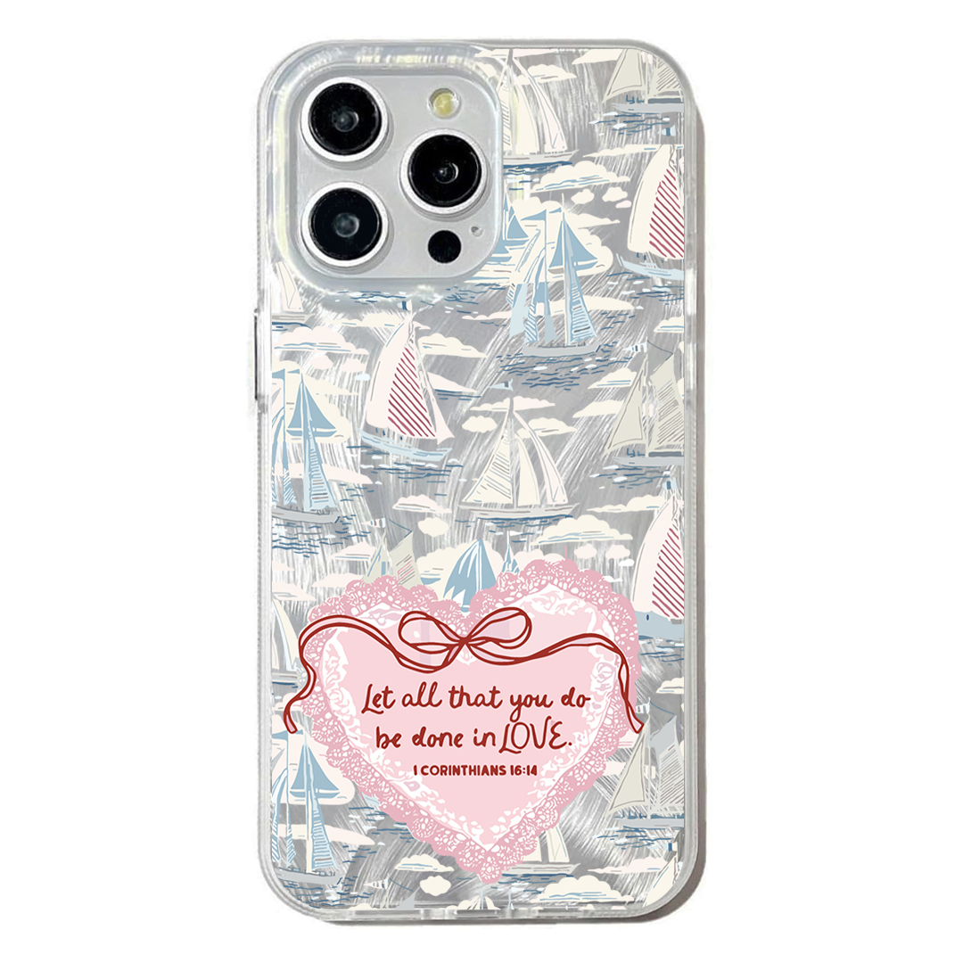 قاب موبایل سفارشی Sail in Love | Brush (کد 0641)