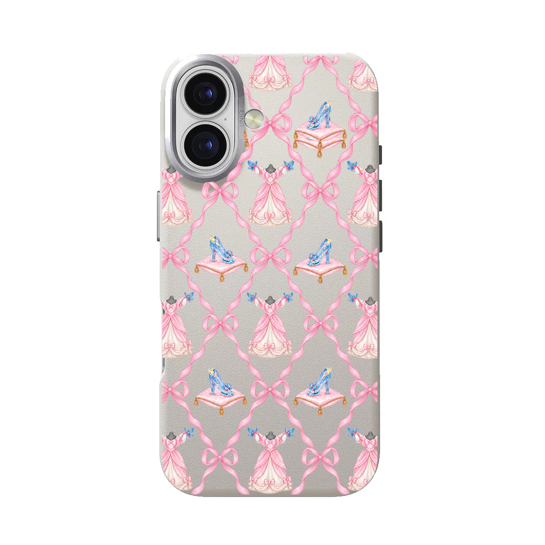 قاب موبایل سفارشی چرمی |  Cinderella Pattern (کد 0626)