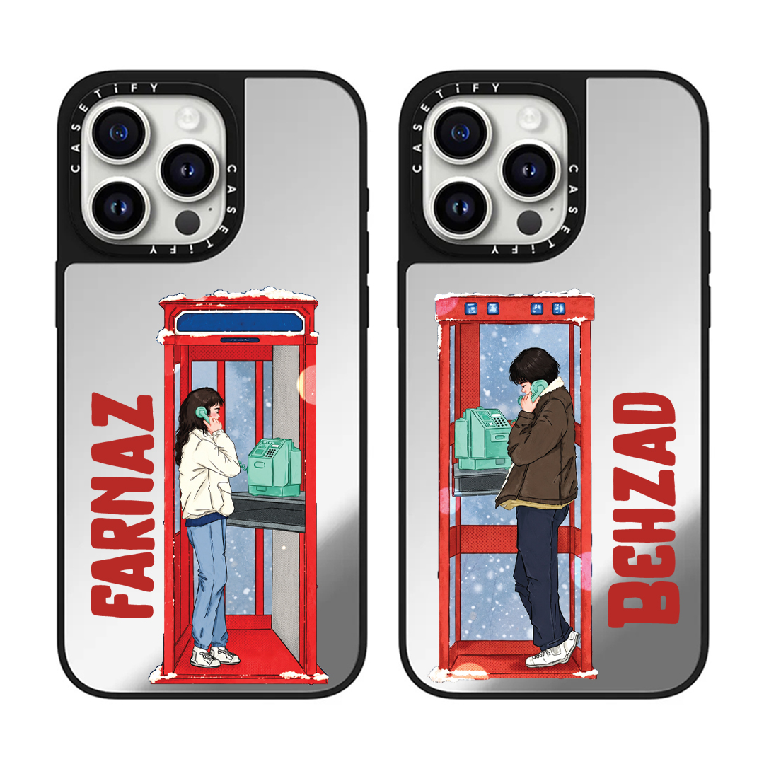 قاب موبایل سفارشی آینه ای | Telephone kiosks (کد 0648)