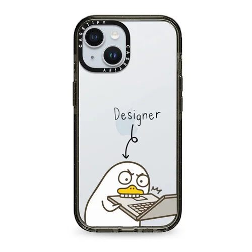 قاب شفاف موبایل سفارشی | اردک designer (کد 0173)