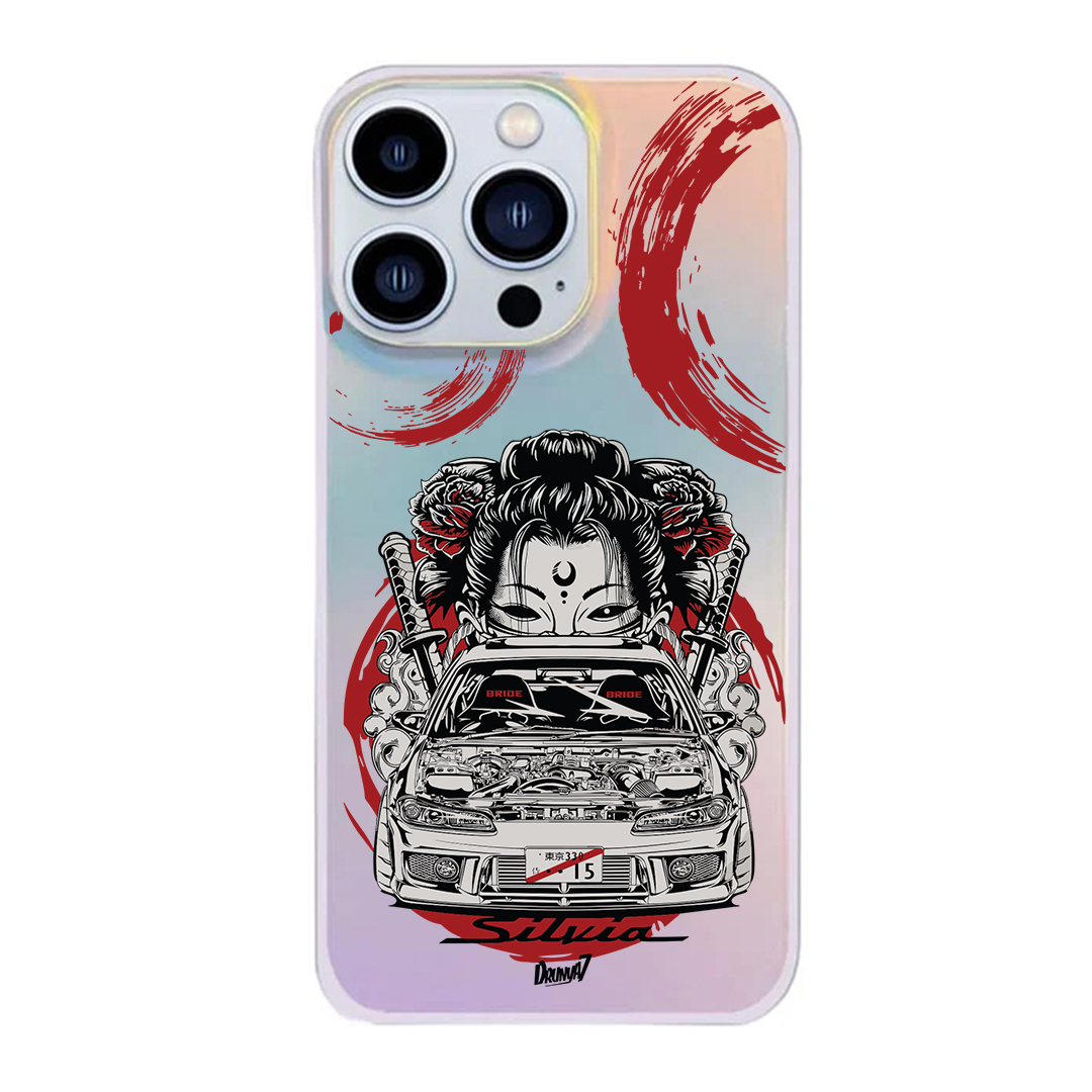 قاب موبایل سفارشی طلاکوب هولوگرامی | silvia nissan (کد 0559)