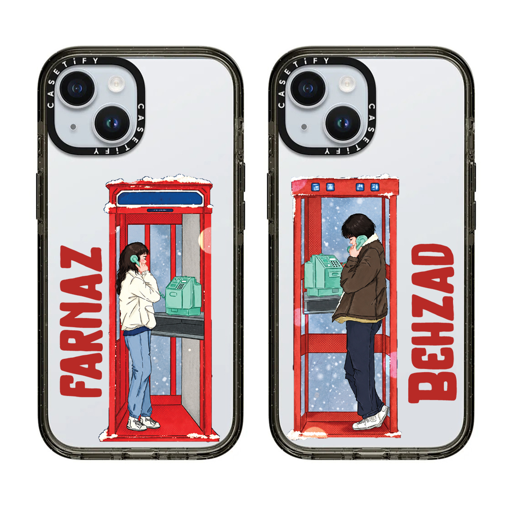 قاب موبایل سفارشی شفاف | Telephone kiosks (کد 0664)