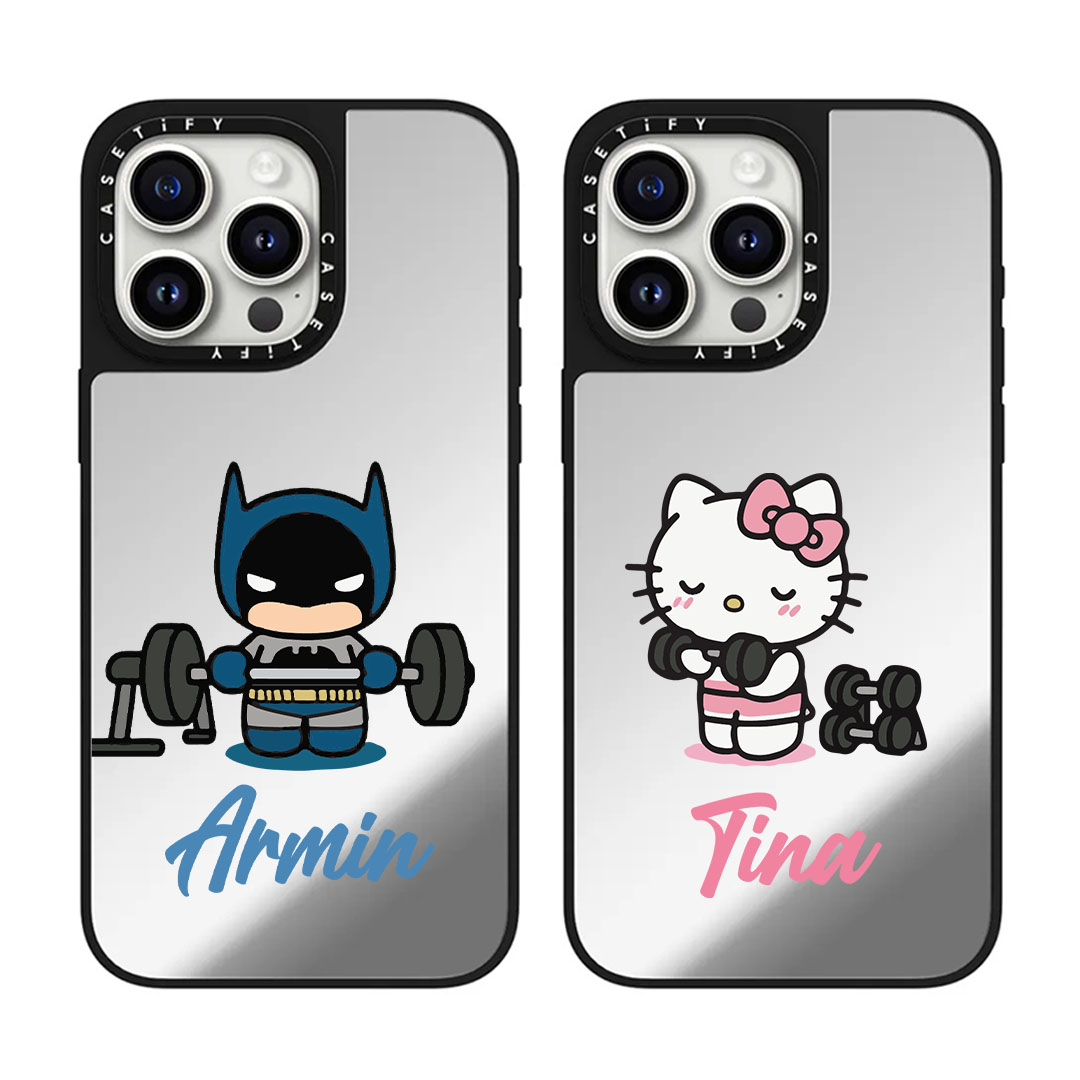 قاب موبایل سفارشی Batman & kitty (کد 0589)